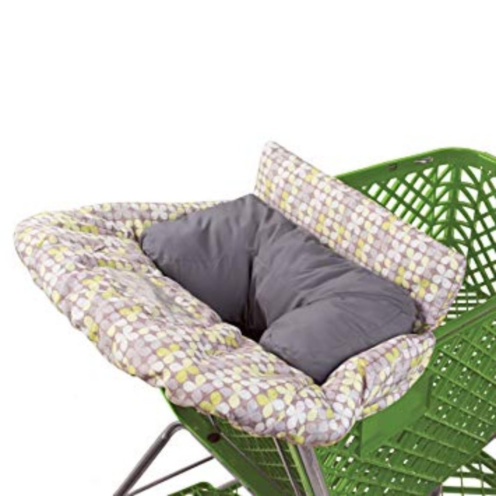 Summer Multi-Tone Grey & Green Grocery Cart Cover